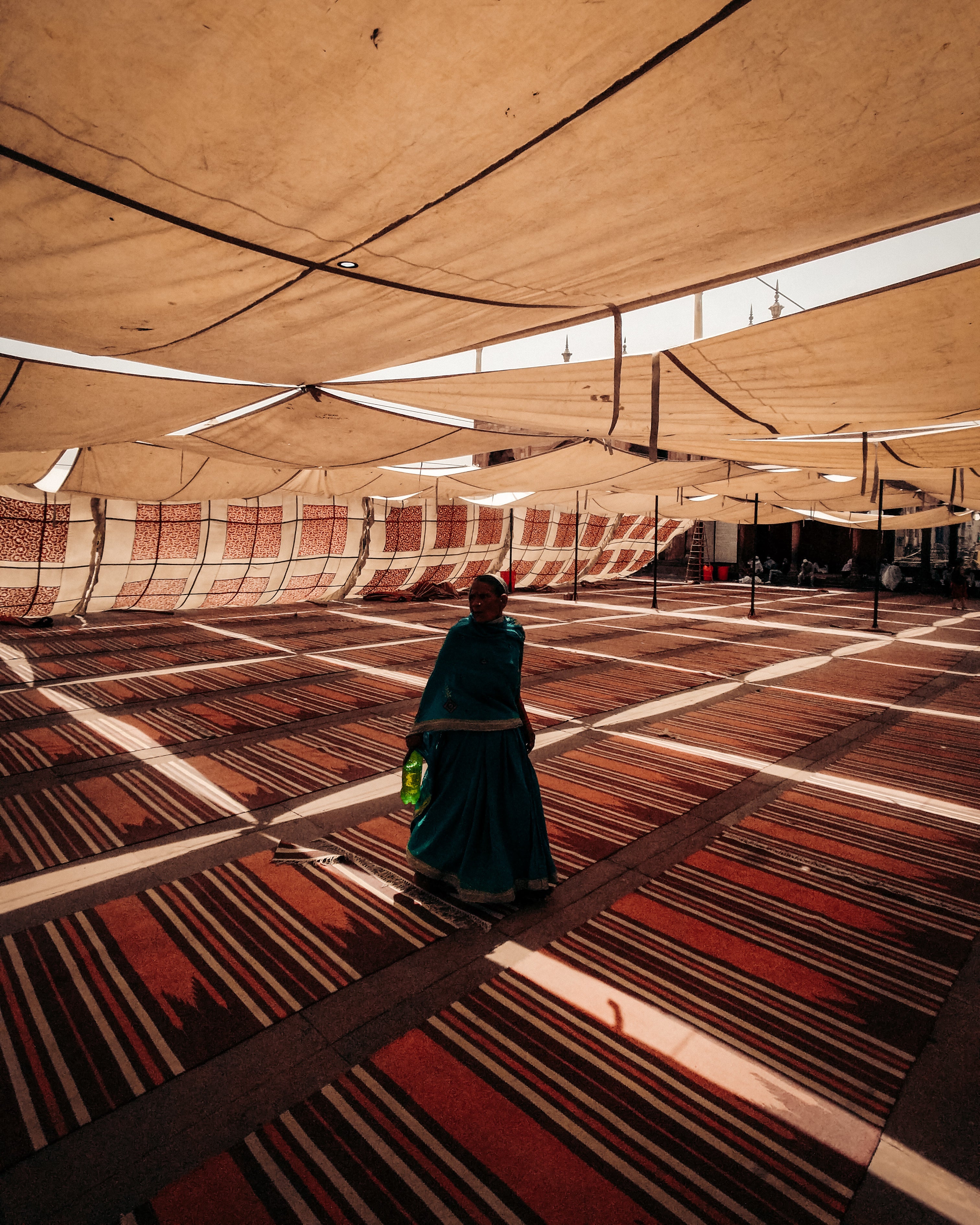Handmade Rug Making Process, Turkish, Persian, Iranian Rugs and Kilims in a Yurt, Yoruk (nomad) tent.