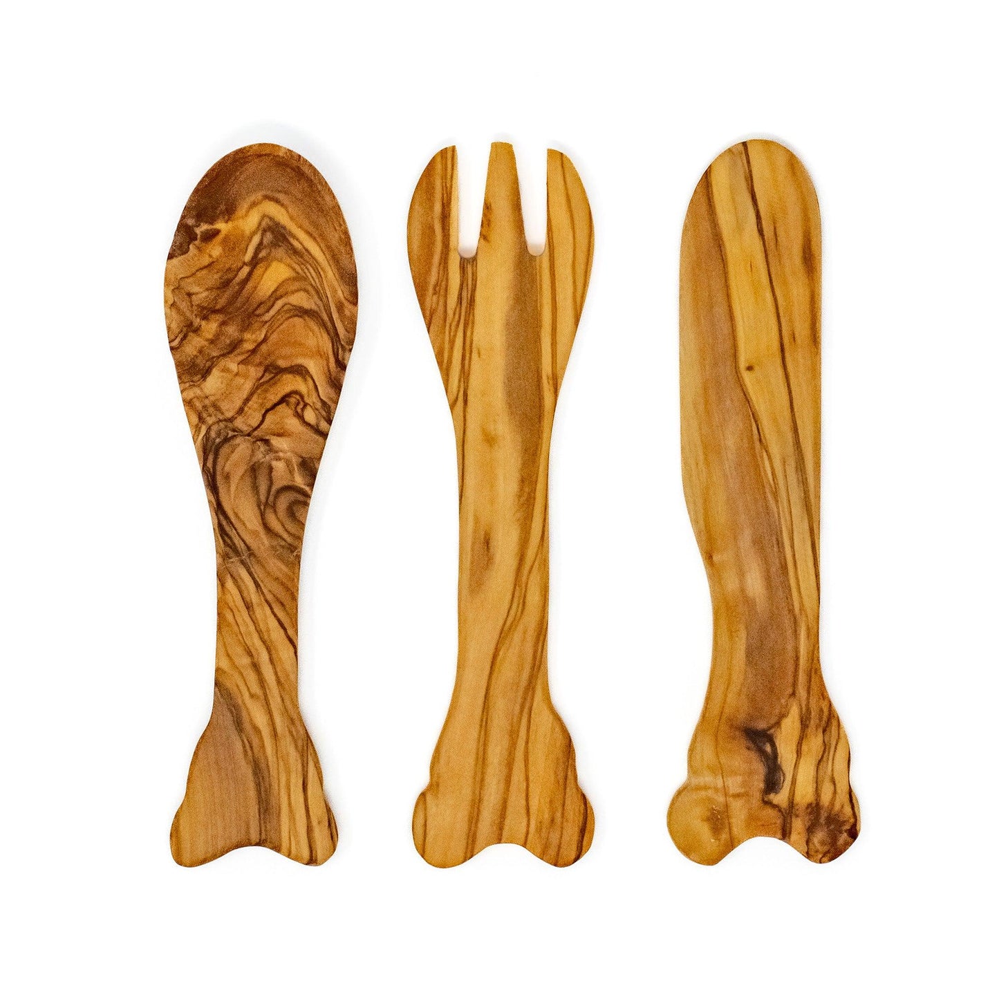 Toddler Wooden Cutlery Set, handmade