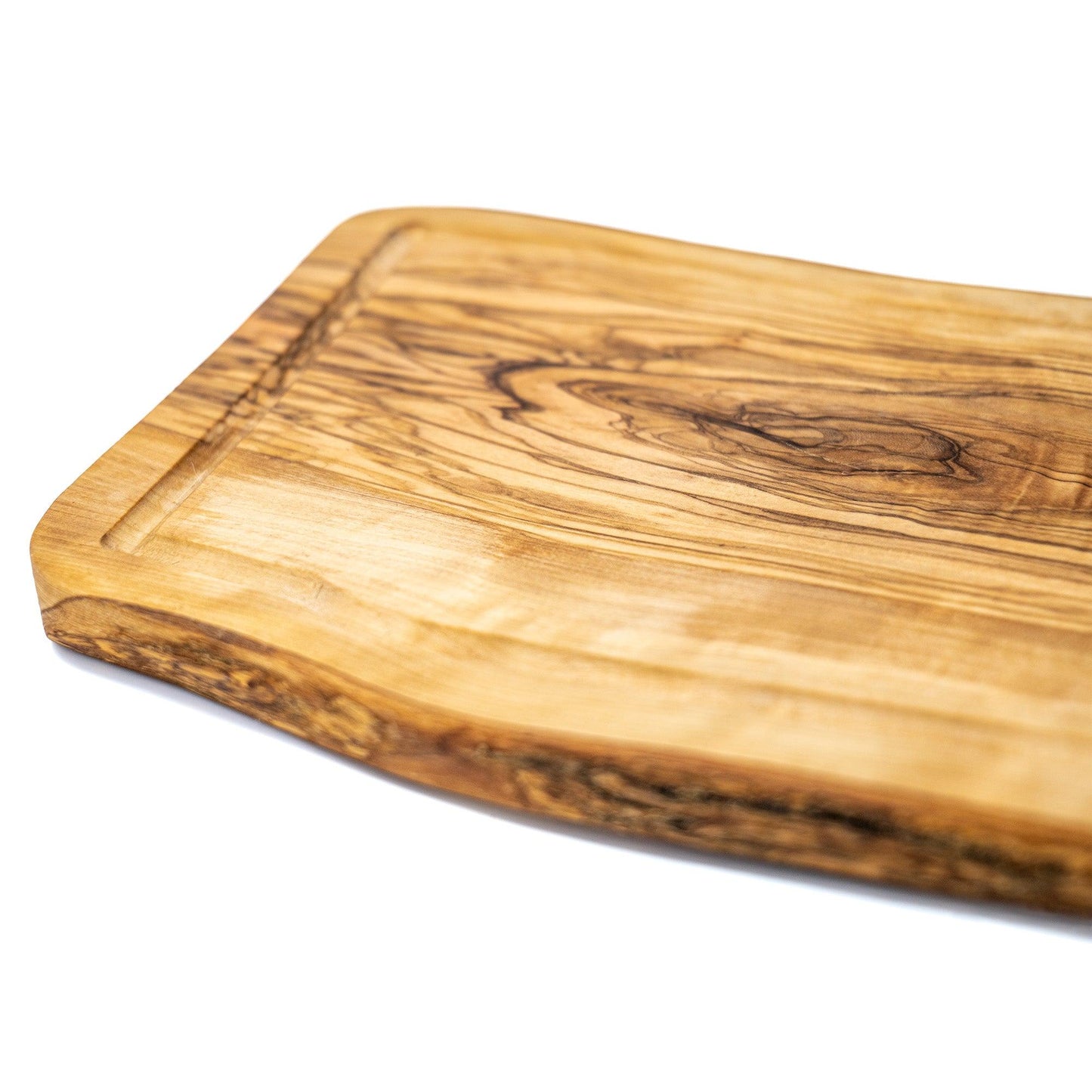 Rustic Steak and Serving Board With Juice Groove - Goya Blue